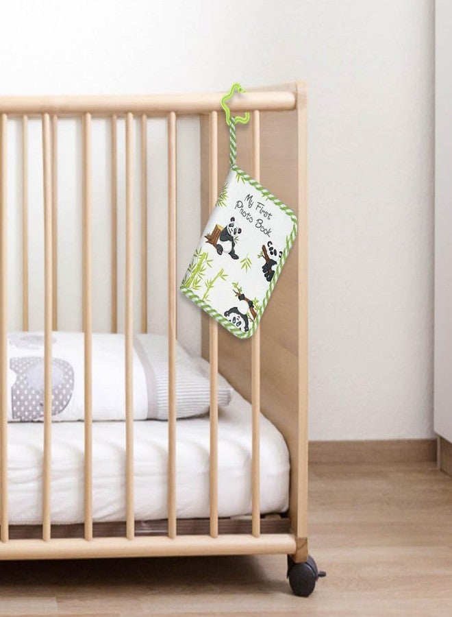 ZUYYON Baby Photo Album Baby Memory Book, Soft Cloth Photo Book First Year Memory Album Shower Gift for Newborn Toddler & Kids, Holds 4x6 Inch Photos (Panda) - Image 5
